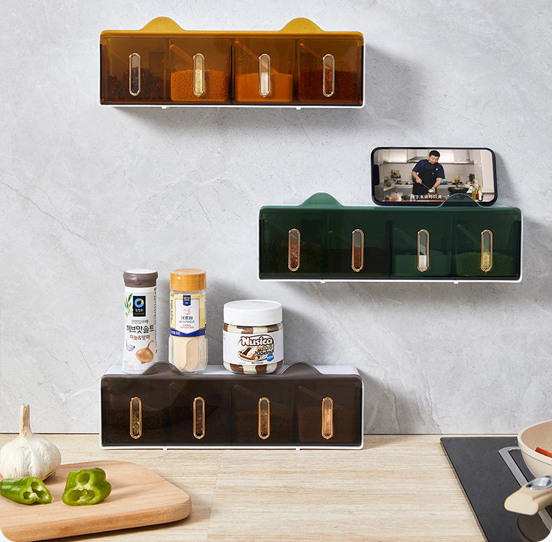 Wall Mounted Spice Seasoning Storage Holder