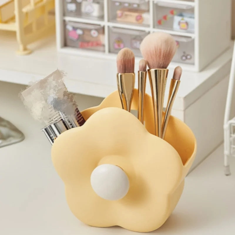 flower shaped wall mounted pen holder