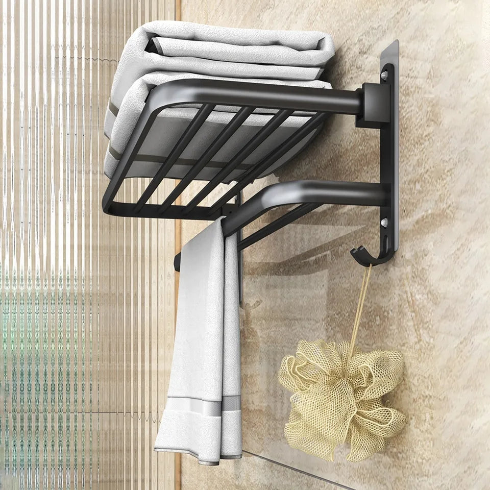 No Drilling Moveable Towel Rack