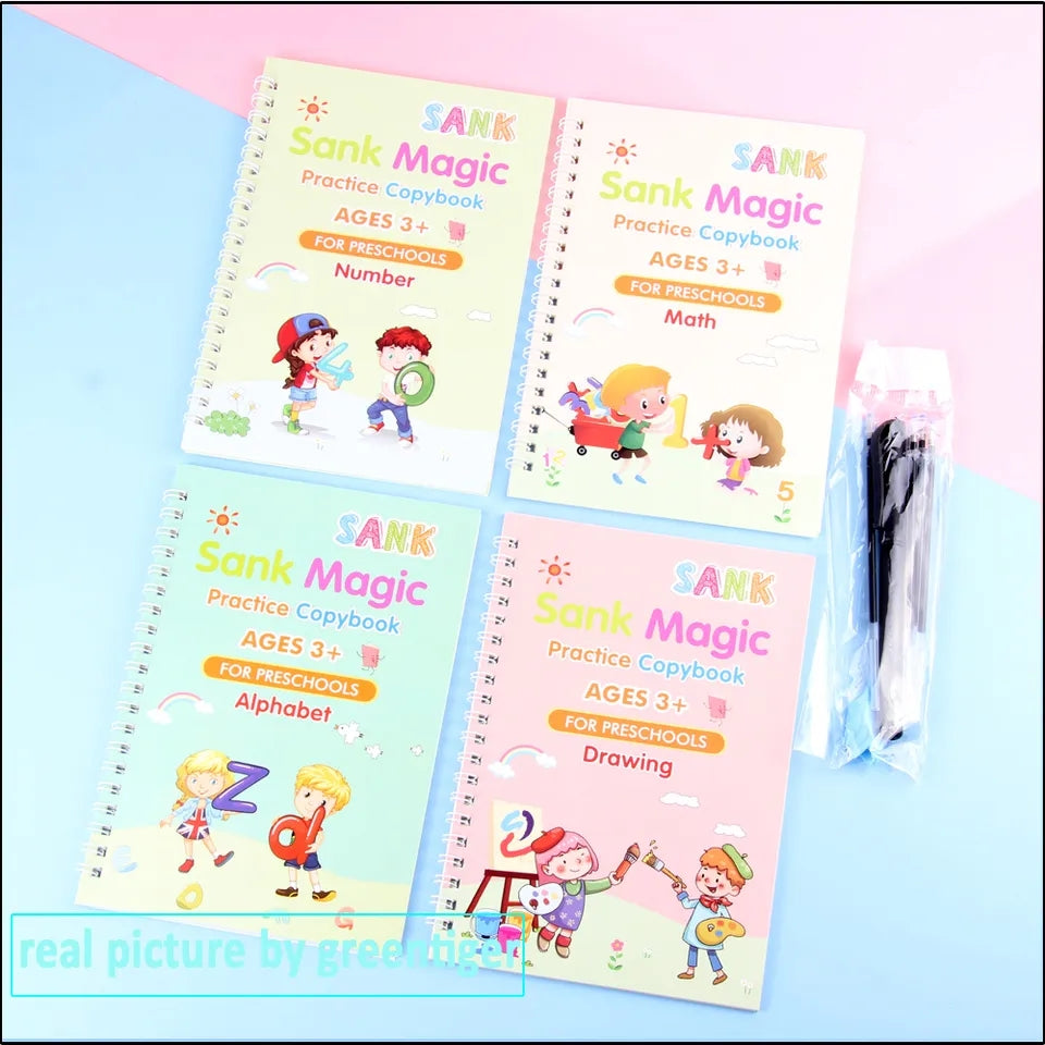Kids learning Magic book for practice (Set of 4 Books)