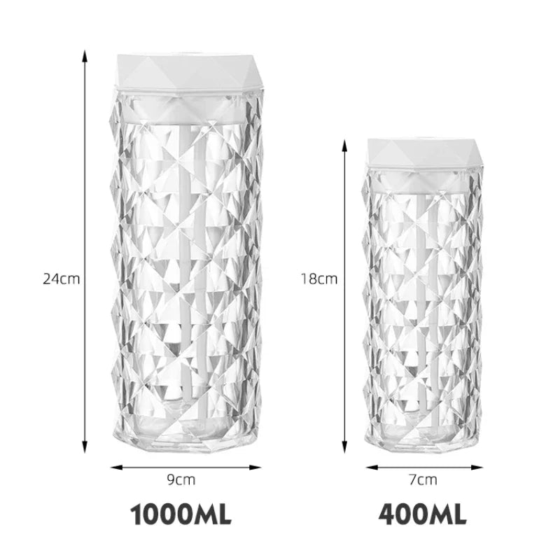 USB Essential Oil Diffuser with 7-Color Light Cool Mist Humidifier