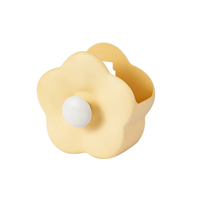 flower shaped wall mounted pen holder