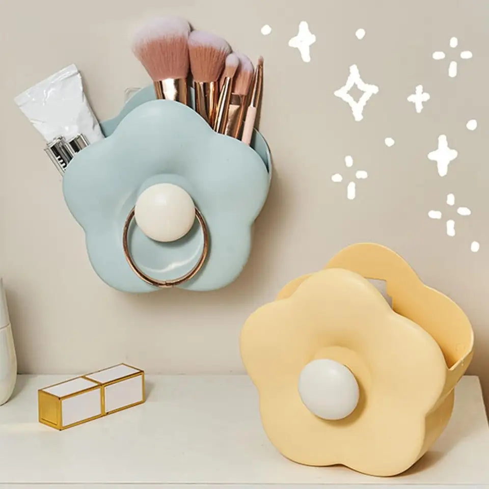 flower shaped wall mounted pen holder