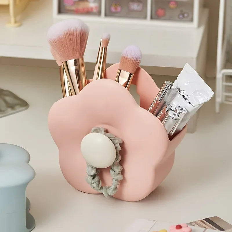 flower shaped wall mounted pen holder