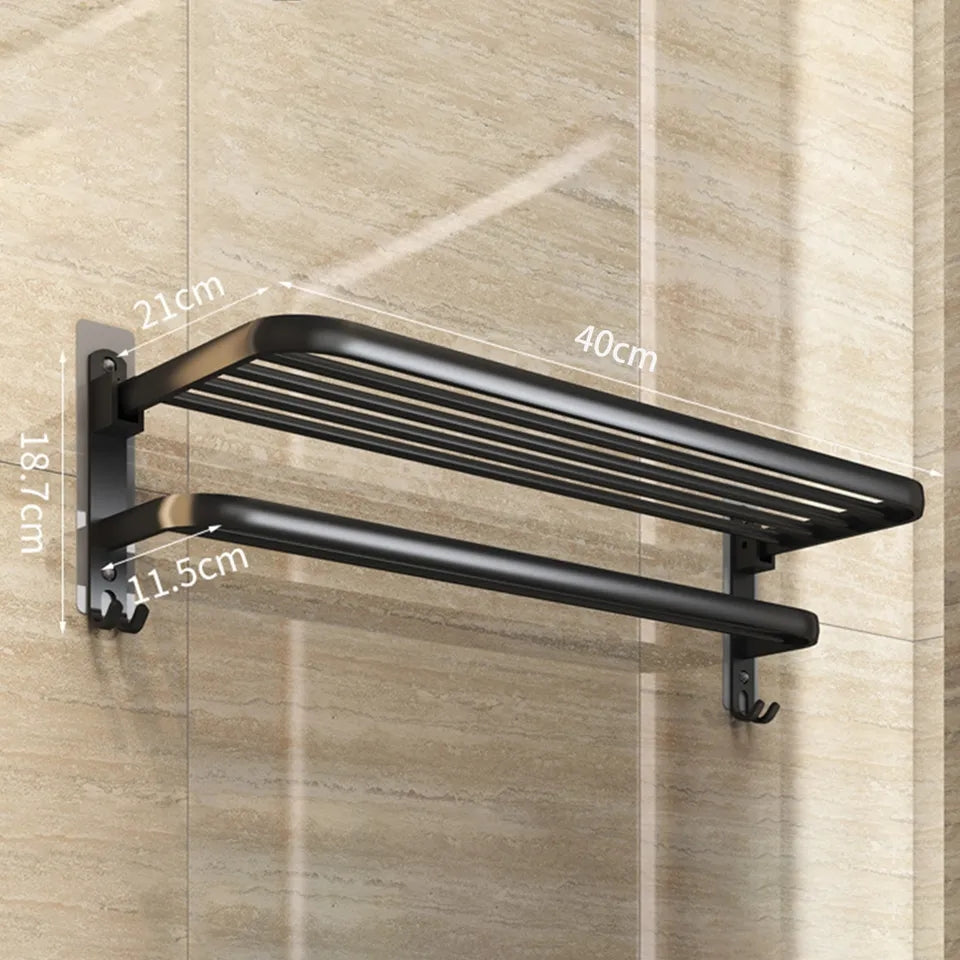 No Drilling Moveable Towel Rack