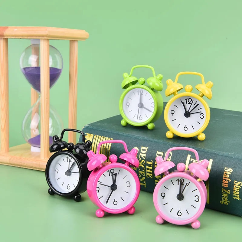 Cute mini colorful alarm clocks
