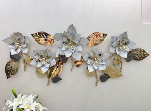 Stainless steel wall decoration motive design - 50 inches wide wall decoration