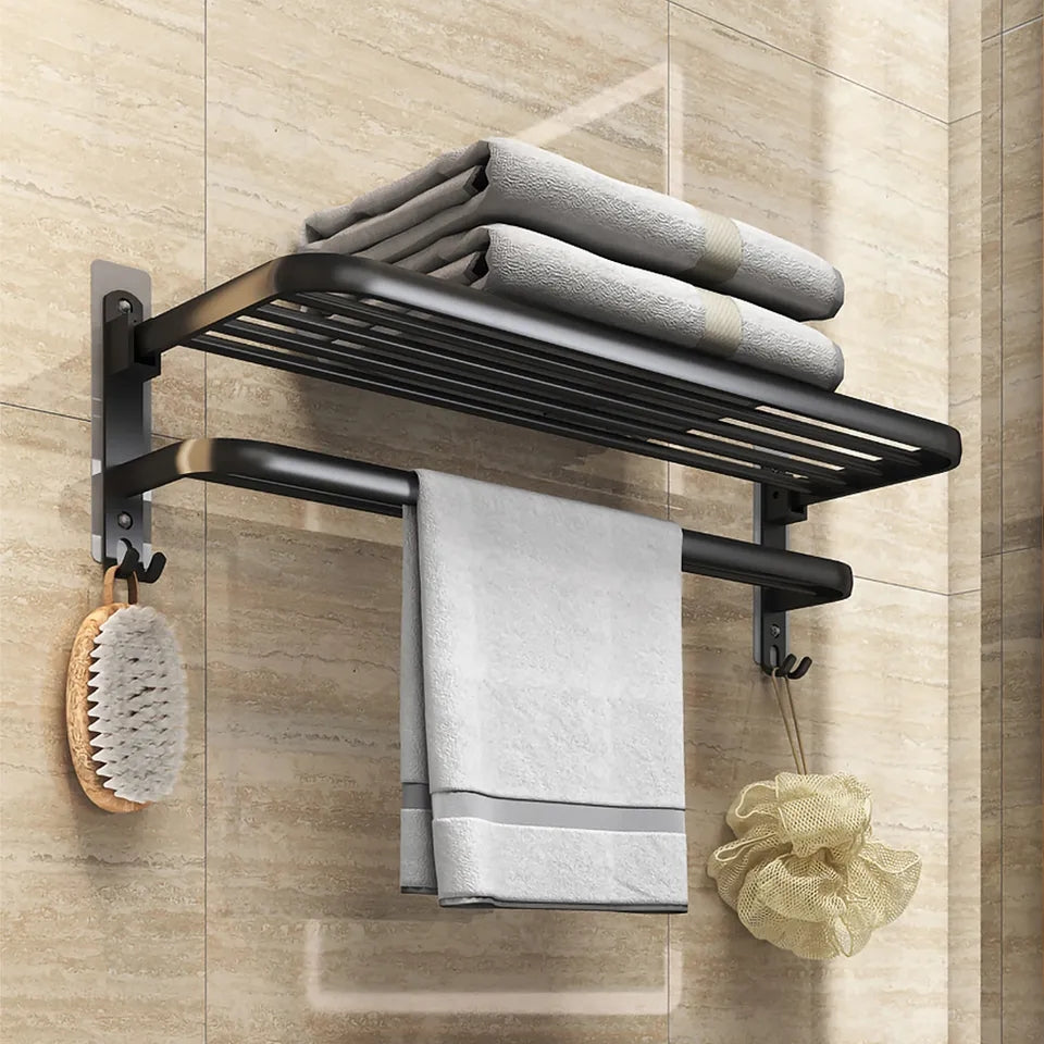 No Drilling Moveable Towel Rack