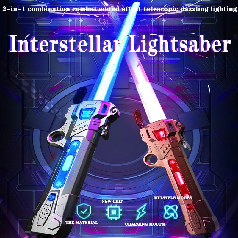 Rechargeable RGB color changing lightsaber kids toy