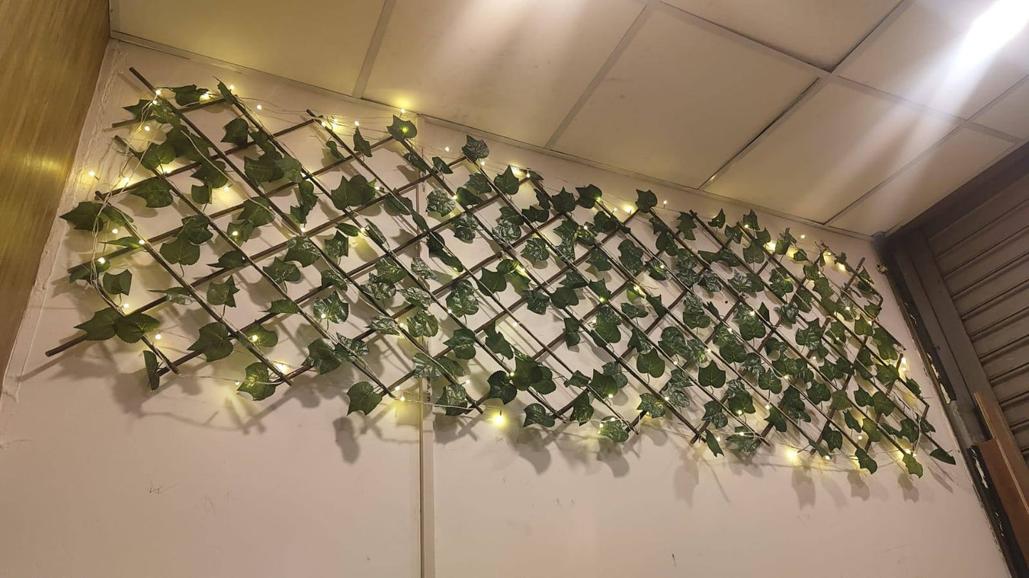 Leaf wooden fence terrace fence leaf fence