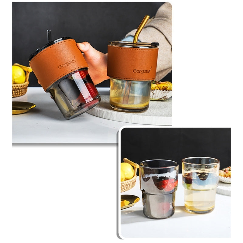 Creative Straw Glass Mug
