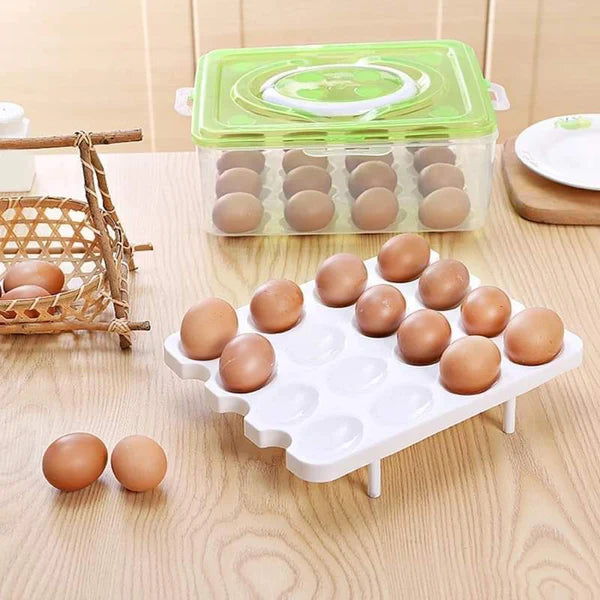 Two layer egg organizer - 24 egg organizer box