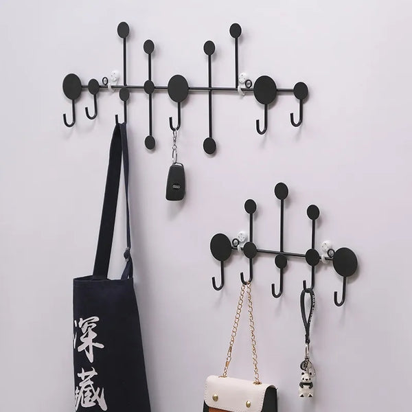 Metallic wall mounted cloth hanging holder