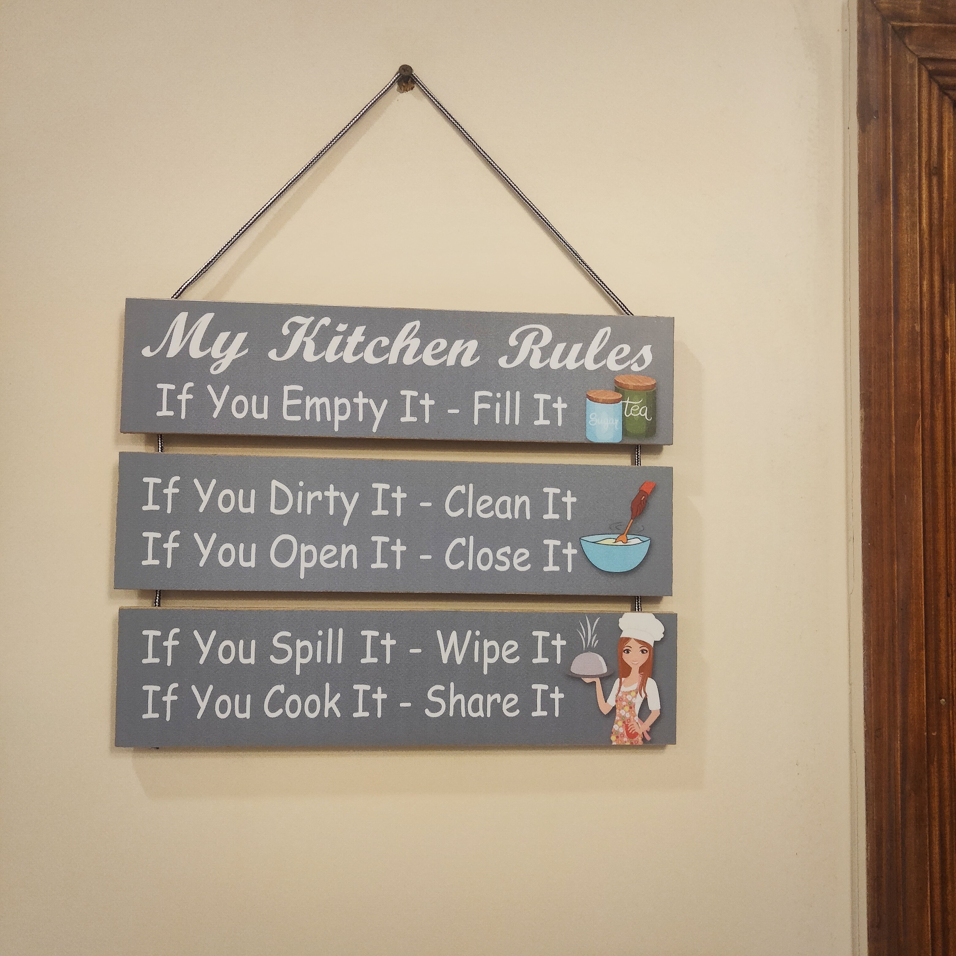 Home quotation hanging kitchen rule wall hanging wall decoration hanging