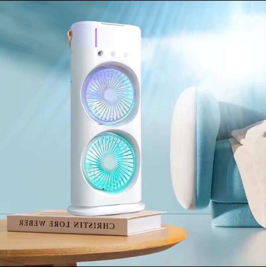 Double-Ended Spray Water Mist Fan