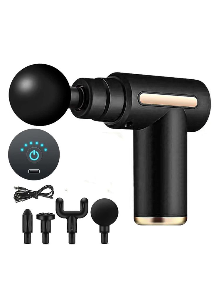 Rechargeable Deep Relief Massage Gun Full Body Pain Therapy for Men & Women