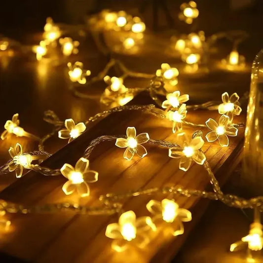 Led fairy decoration light - Battery operated star - star moon - Flower led lights