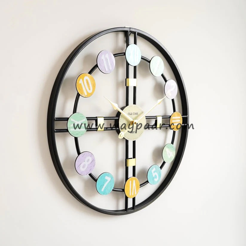 Premium Vintage Retro Metal Wall Clock