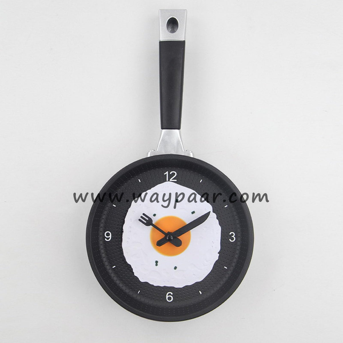 Premium Imported Fry Pan Kitchen Wall Clock (15-Inch)