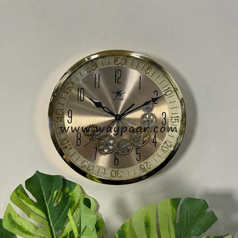 Premium 13-Inch Imported Fancy Gearing Wall Clock – Moving Mechanism