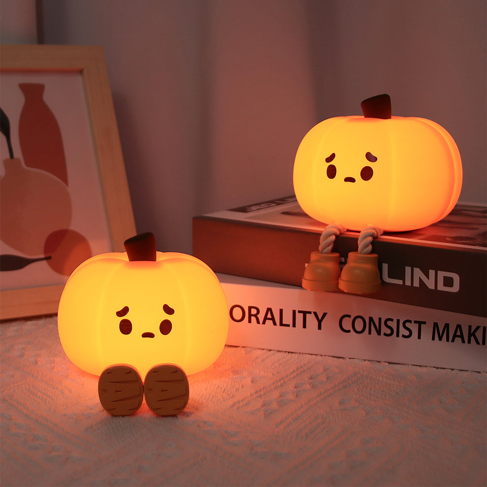 Silicone Cutest Pumpkin Lamp With Different Lights