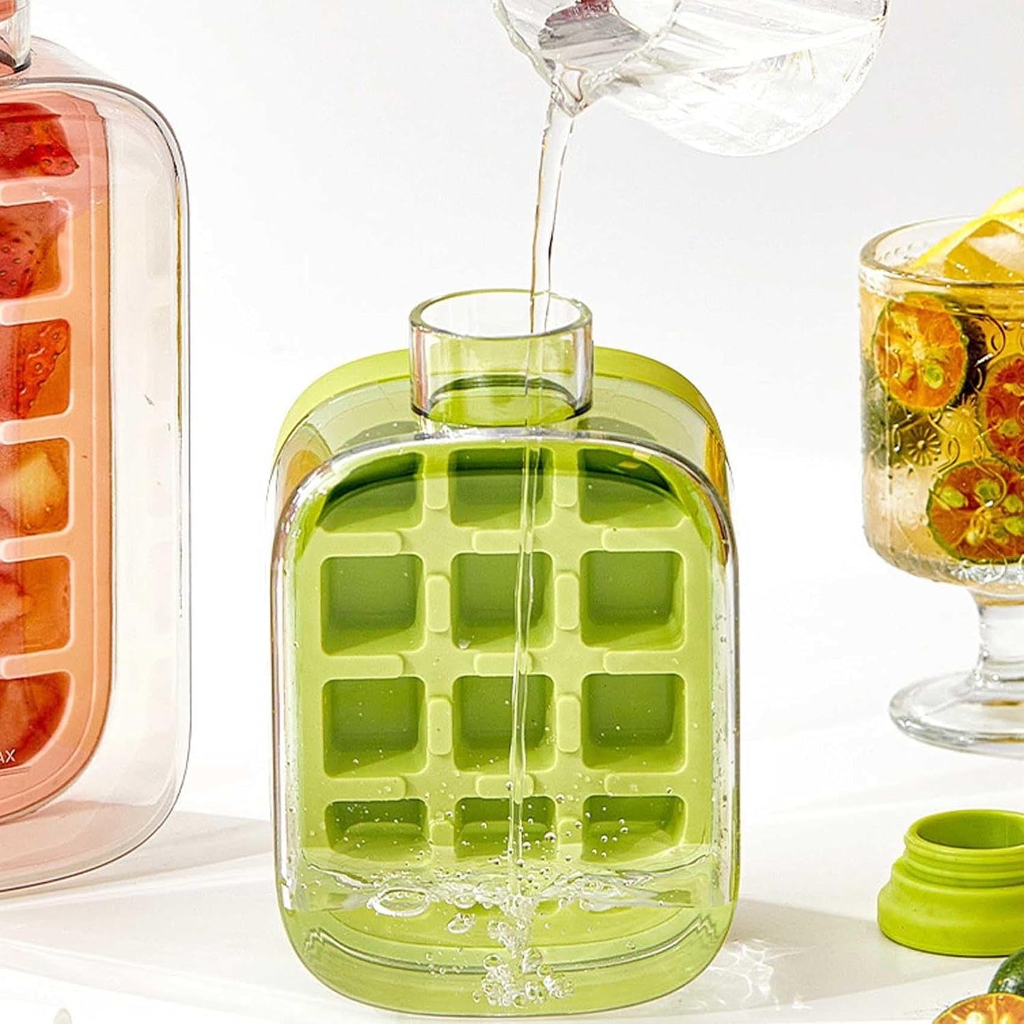 Ice Cube Tray & Water Bottle