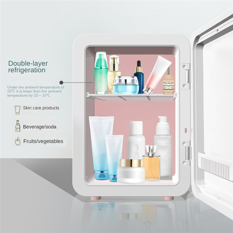 Mini Makeup Fridge : AC/DC Cooler & Warmer for Beauty & Skincare | Home & Car Use