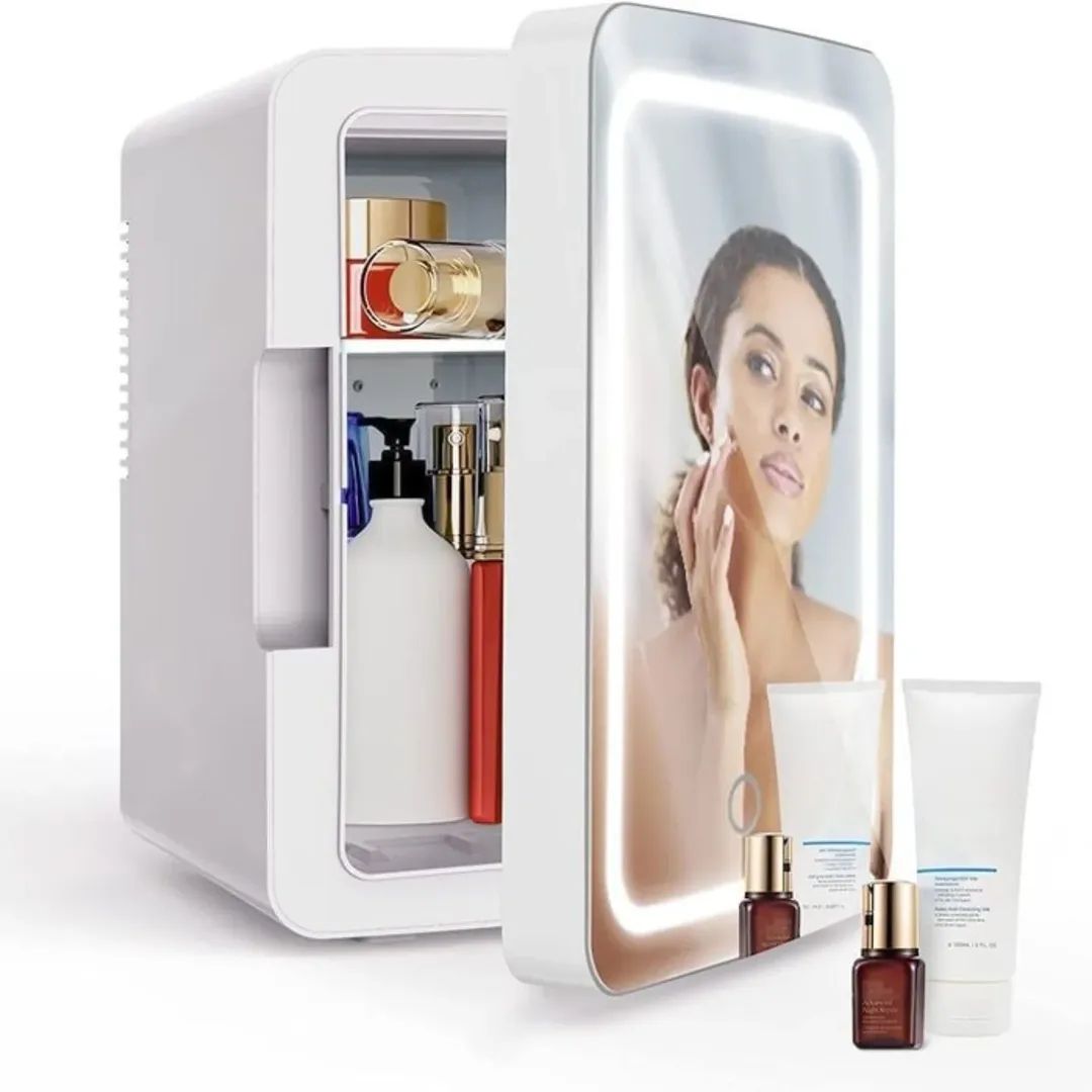 Mini Makeup Fridge : AC/DC Cooler & Warmer for Beauty & Skincare | Home & Car Use
