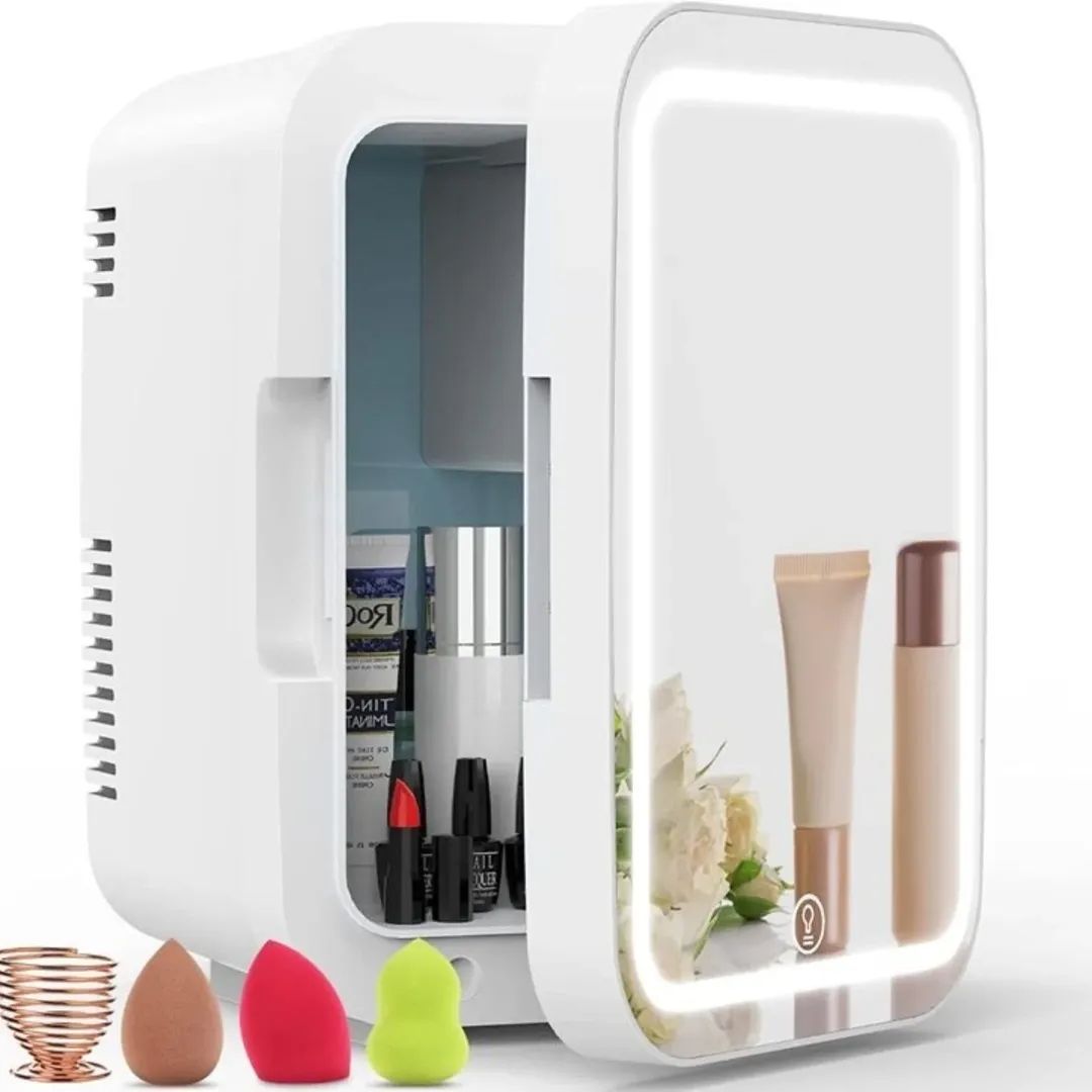 Mini Makeup Fridge : AC/DC Cooler & Warmer for Beauty & Skincare | Home & Car Use
