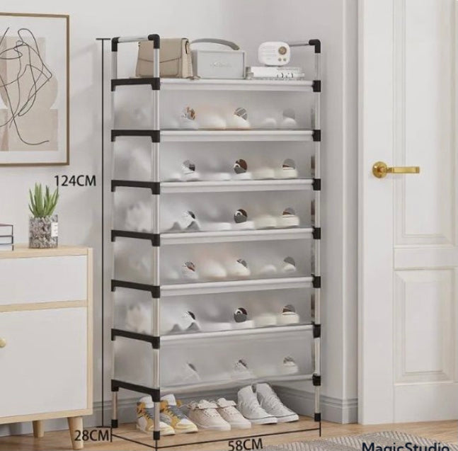 Multi Layer Dust-Proof Shoe Rack (Box Packing Premium Quality)