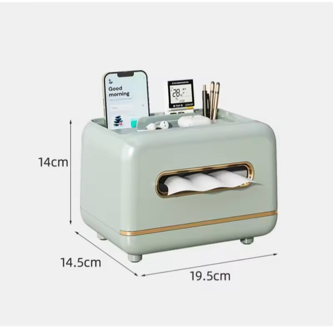 Multifunctional Elegant Tissue Box With Magnetic Opening