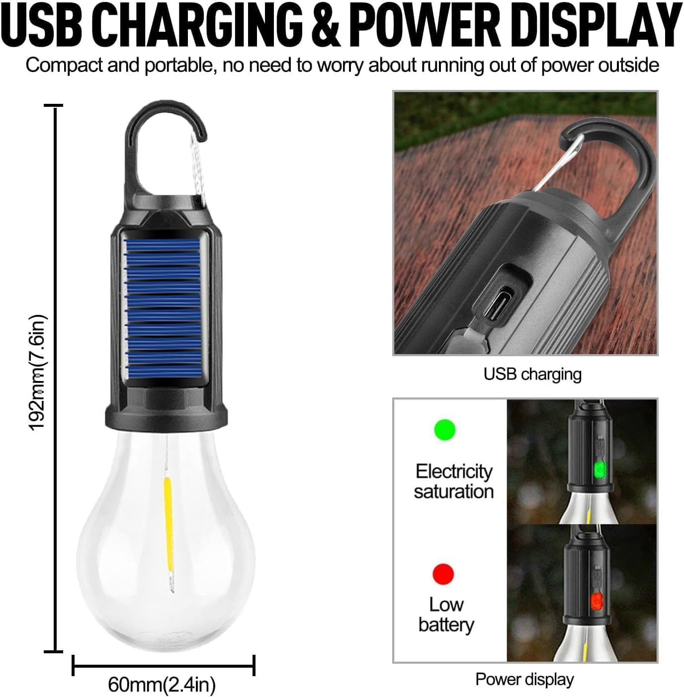 Rechargeable Solar led wall lamp - Solar Sensor led lamp
