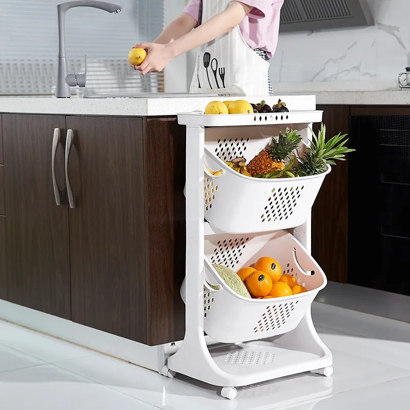 Kitchen vegetables basket stand