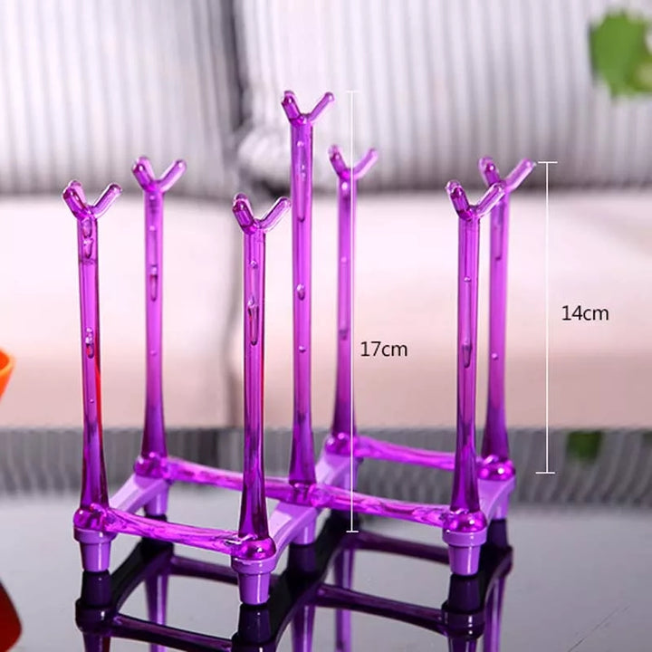 Foldable acrylic glass holder