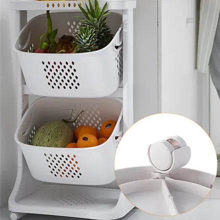 Kitchen vegetables basket stand