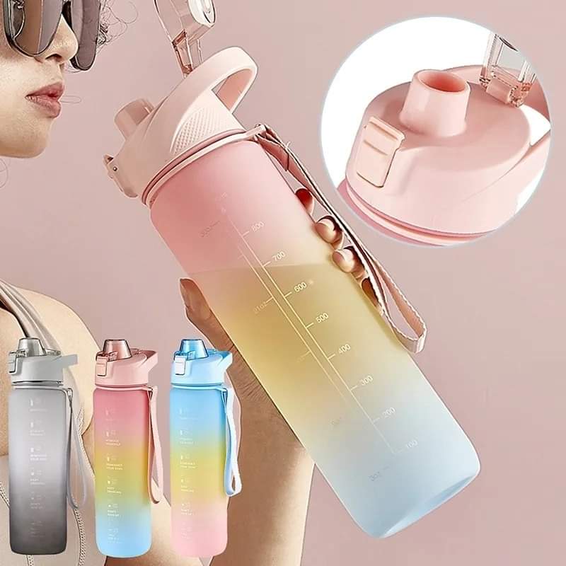1000ML Colorful Radiant Water Bottle