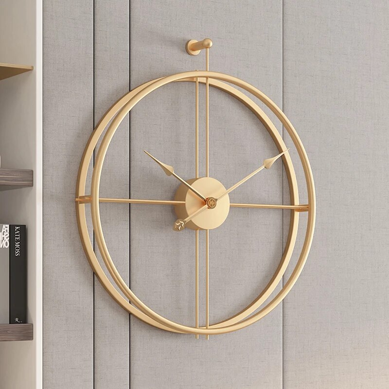Imported Metallic Golden and Black color wall Clock