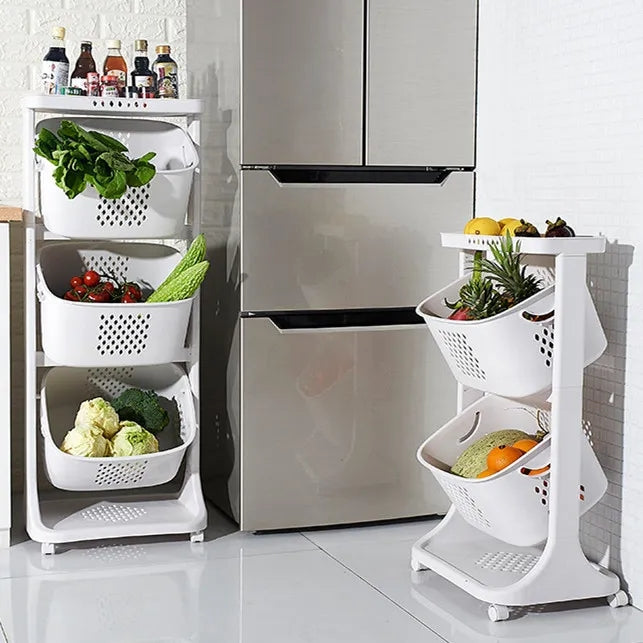 Kitchen vegetables basket stand