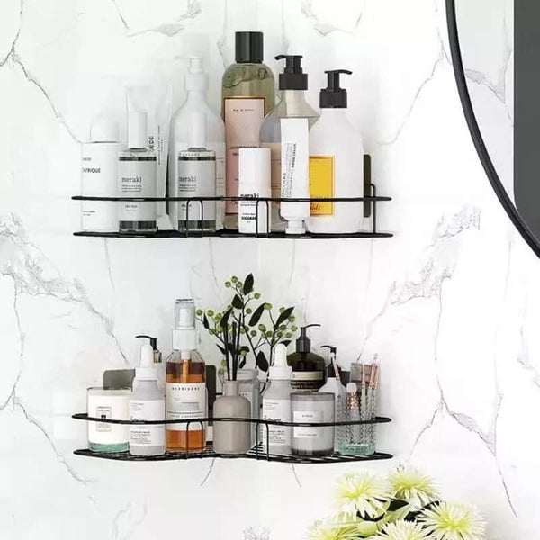 Wall corner shelf for bathroom and kitchen