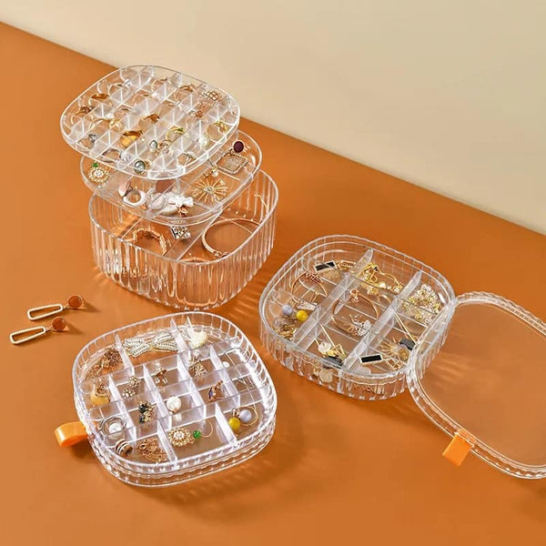 Acrylic transparent jewellery organizer