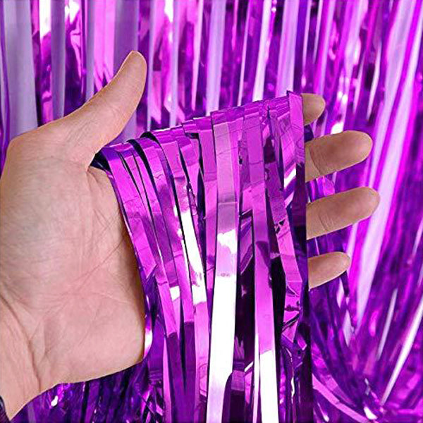 Foil curtain in different colors