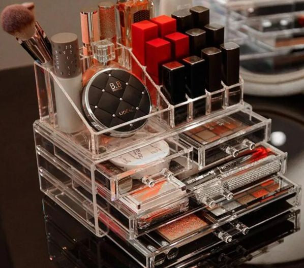 Acrylic Cosmetic Organizer With Drawer