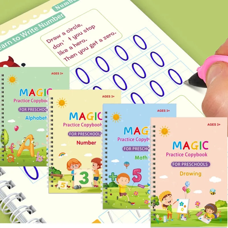Kids learning Magic book for practice (Set of 4 Books)