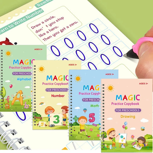 Kids learning Magic book for practice (Set of 4 Books)