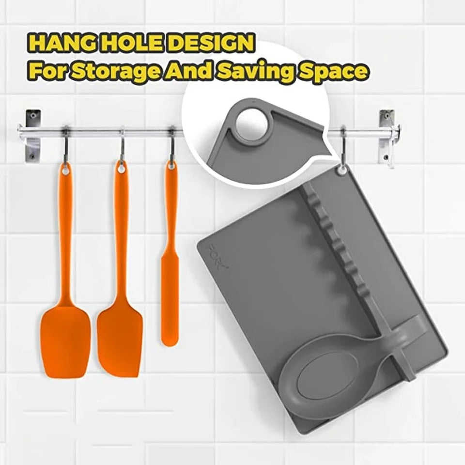 2In1 Multifunctional Silicone Spoon Holder