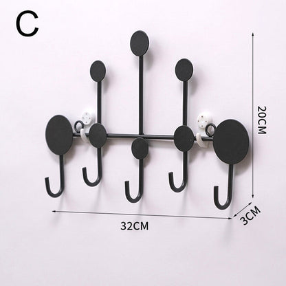 Metallic wall mounted cloth hanging holder
