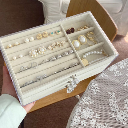 Multilayer Plush Jewelry Organizer