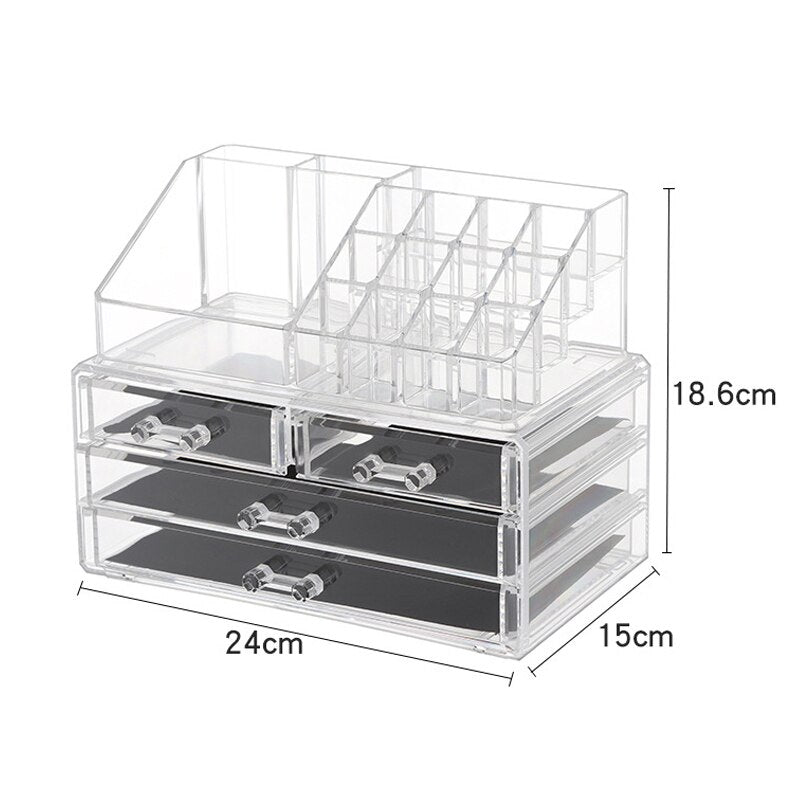 Acrylic Cosmetic Organizer With Drawer