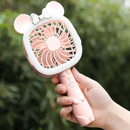 cartoon handheld mini portable fan