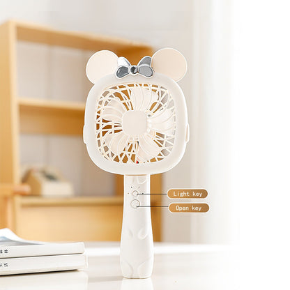 cartoon handheld mini portable fan